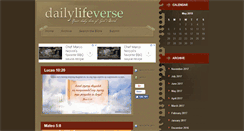 Desktop Screenshot of dailylifeverse.com